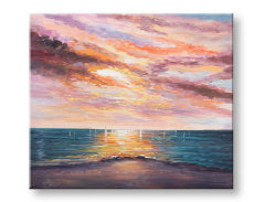 Oslikana zidna slika WEST SLNKA 1-dijelna 70x60 cm CFAZH6434E1