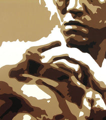 Ručno oslikana POP ART slika AL BRUCE LEE - slika 4
