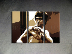 Ručno oslikana POP ART slika AL BRUCE LEE
