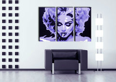 Ručno oslikana POP Art slika MADONNA slika od 3 dijela 0002 ma