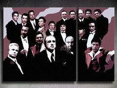 Ručno oslikana POP Art slika Obitelj mafije 1 komad obitelj2 - slika 3