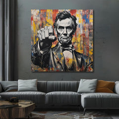 Slika ABRAHAM LINCOLN - Moć povijesti | dovršeno rukom umjetnika