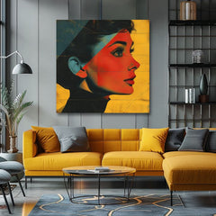Slika Audrey Hepburn na platnu - Elegantna ikona - slika 3