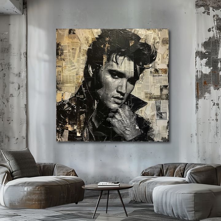 Slika ELVIS PRESLEY - Rock genij | dovršeno rukom umjetnika