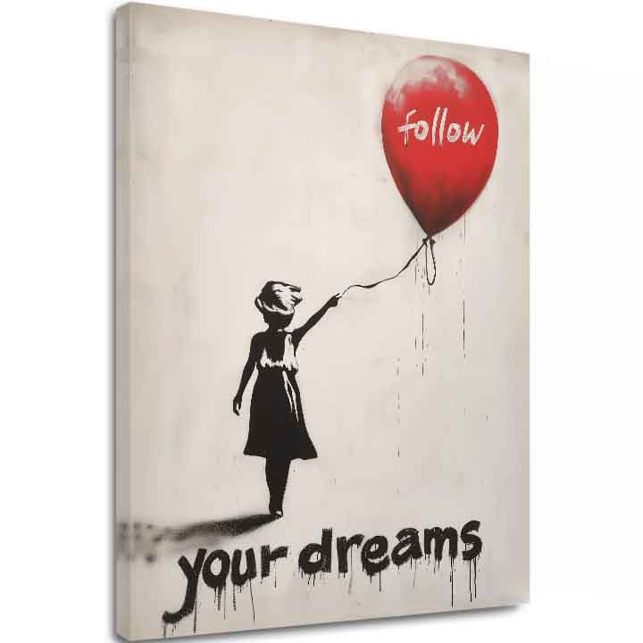 Slika FOLLOW YOUR DREAMS | Talijansko platno - slika 2