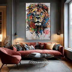 Slika GRAFFITI LION | Talijansko platno - slika 3