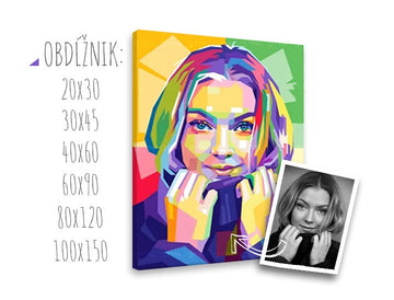 Pop art portret