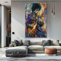 Slika JIMI HENDRIX - Guitar on Fire | dovršeno rukom umjetnika