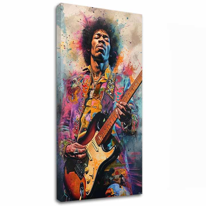 Slika JIMI HENDRIX - Vatreni tonovi | dovršeno rukom umjetnika - slika 2