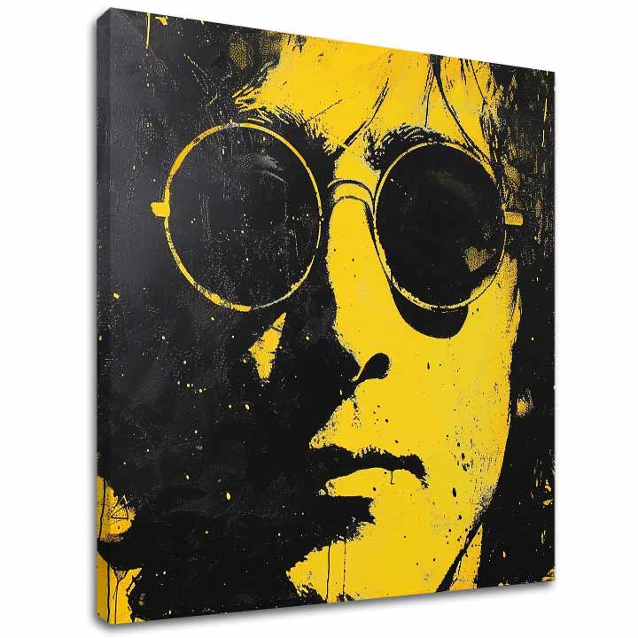 Slika JOHN LENNON - Žuti odraz stvarnosti | dovršeno rukom umjetnika - slika 2