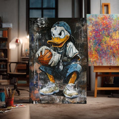 Slika LEBRON DUCK na platnu | dovršeno rukom umjetnika - slika 4