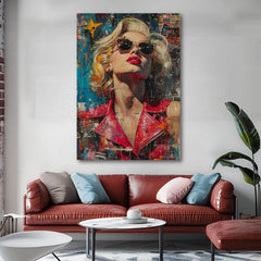 Slika MARILYN MONROE - Ikona u sjaju svjetla | dovršeno rukom umjetnika