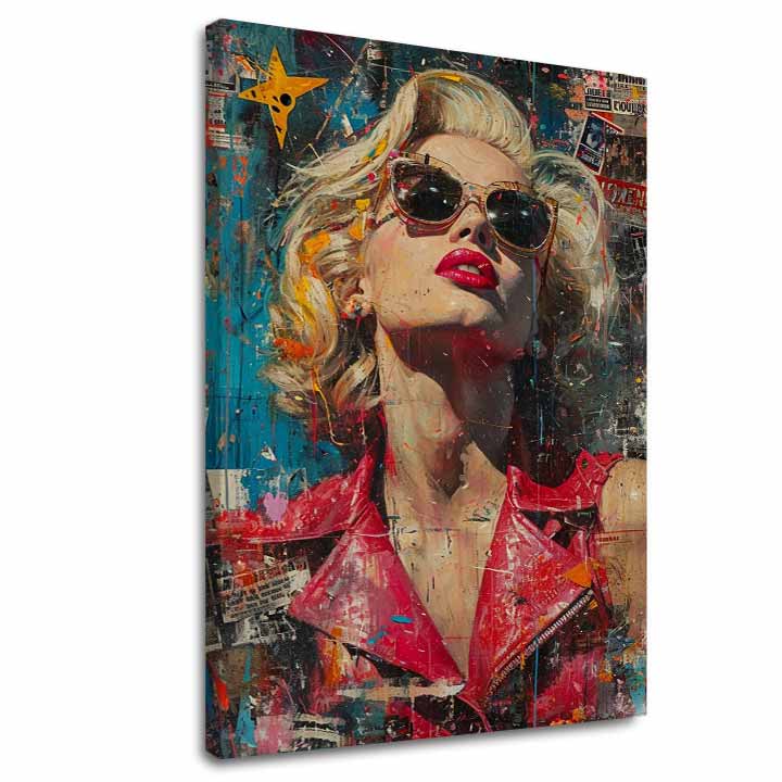 Slika MARILYN MONROE - Ikona u sjaju svjetla | dovršeno rukom umjetnika - slika 2