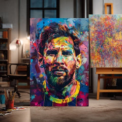 Slika MESSI VIBES na platnu | dovršeno rukom umjetnika