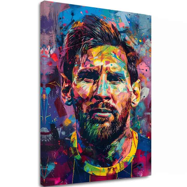 Slika MESSI VIBES na platnu | dovršeno rukom umjetnika - slika 2