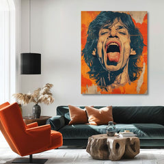 Slika MICK JAGGER - Moć rock scene | dovršeno rukom umjetnika - slika 3