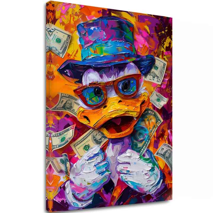 Slika MONEY DUCK | Talijansko platno - slika 2