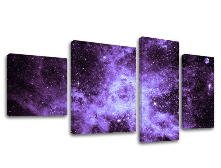 Slika na platnu, 4 dijela, SPACE
