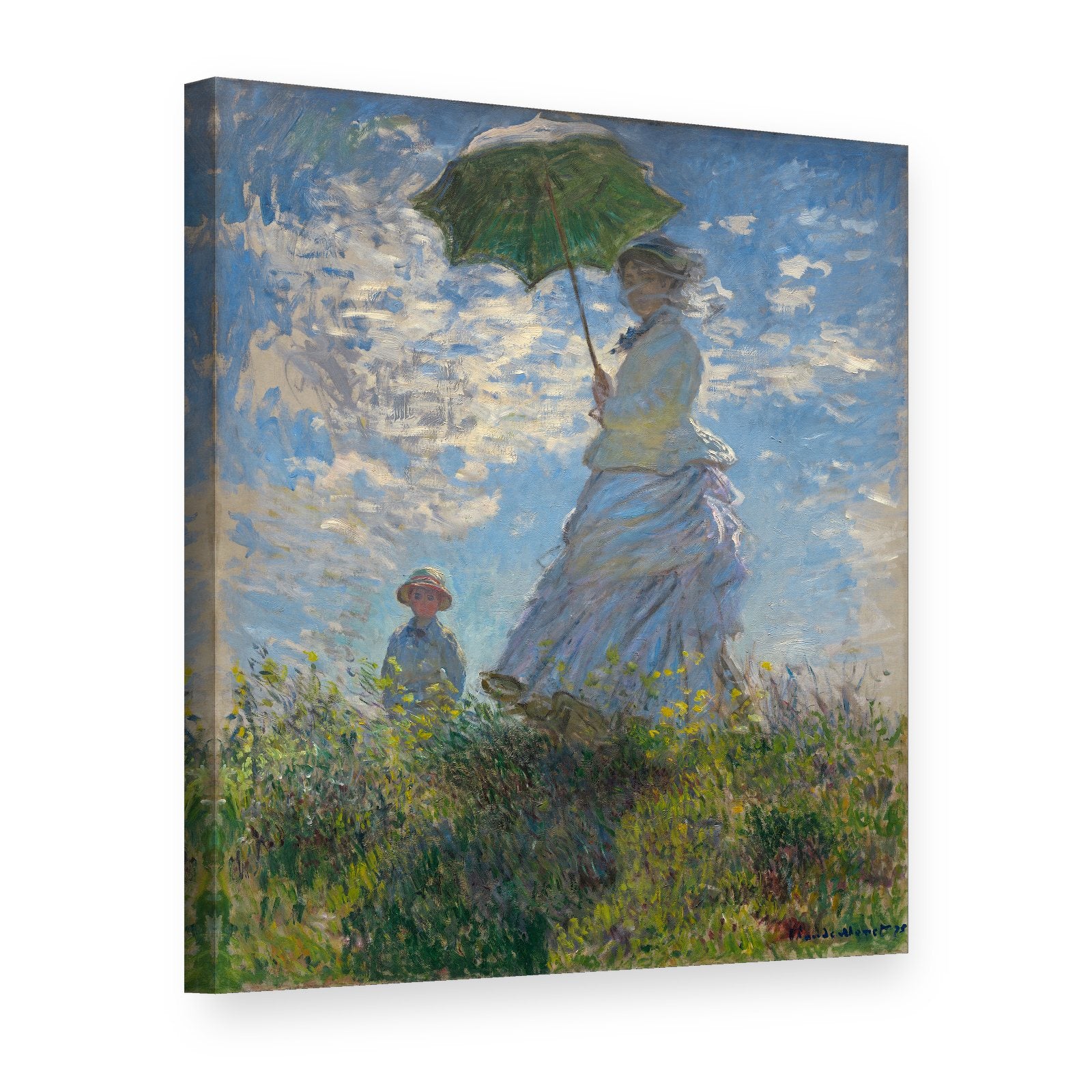 Slika na platnu BOŽICA S DAROVATELJOM - Claude Monet 000 REP075, 3D prikaz
