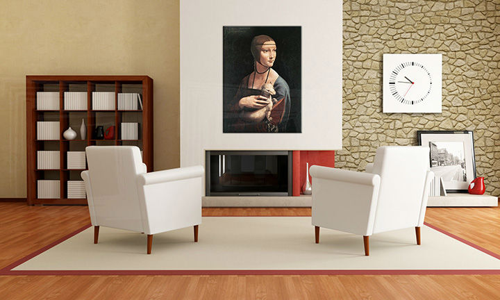 Slika na platnu DAMA S HRABROM - Leonardo da Vinci 00