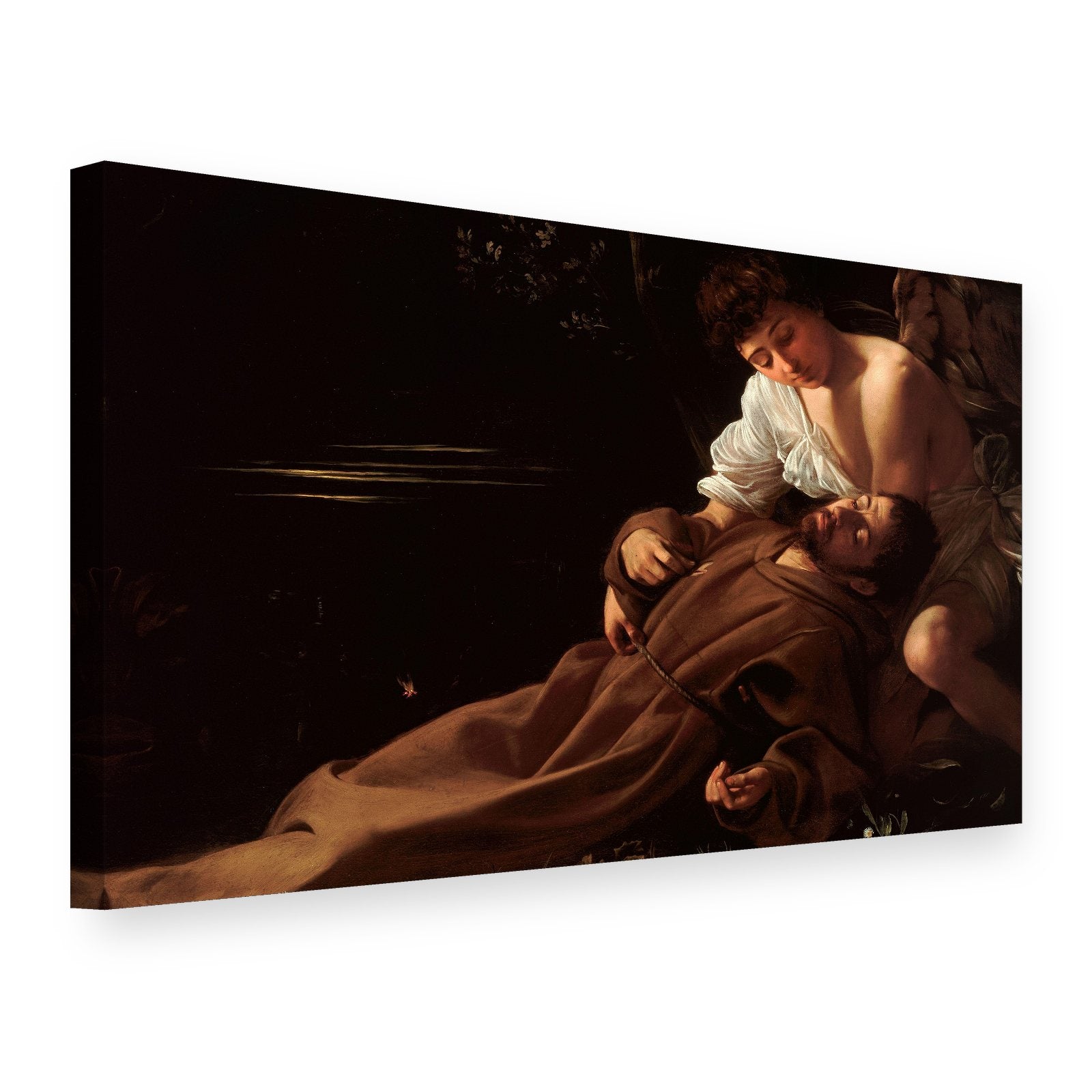 Slika na platnu Ekstaza svetog Franje – Caravaggio, 3D prikaz