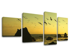 Slika na platnu iz 4 dijela WEST SLNKA - slika 2