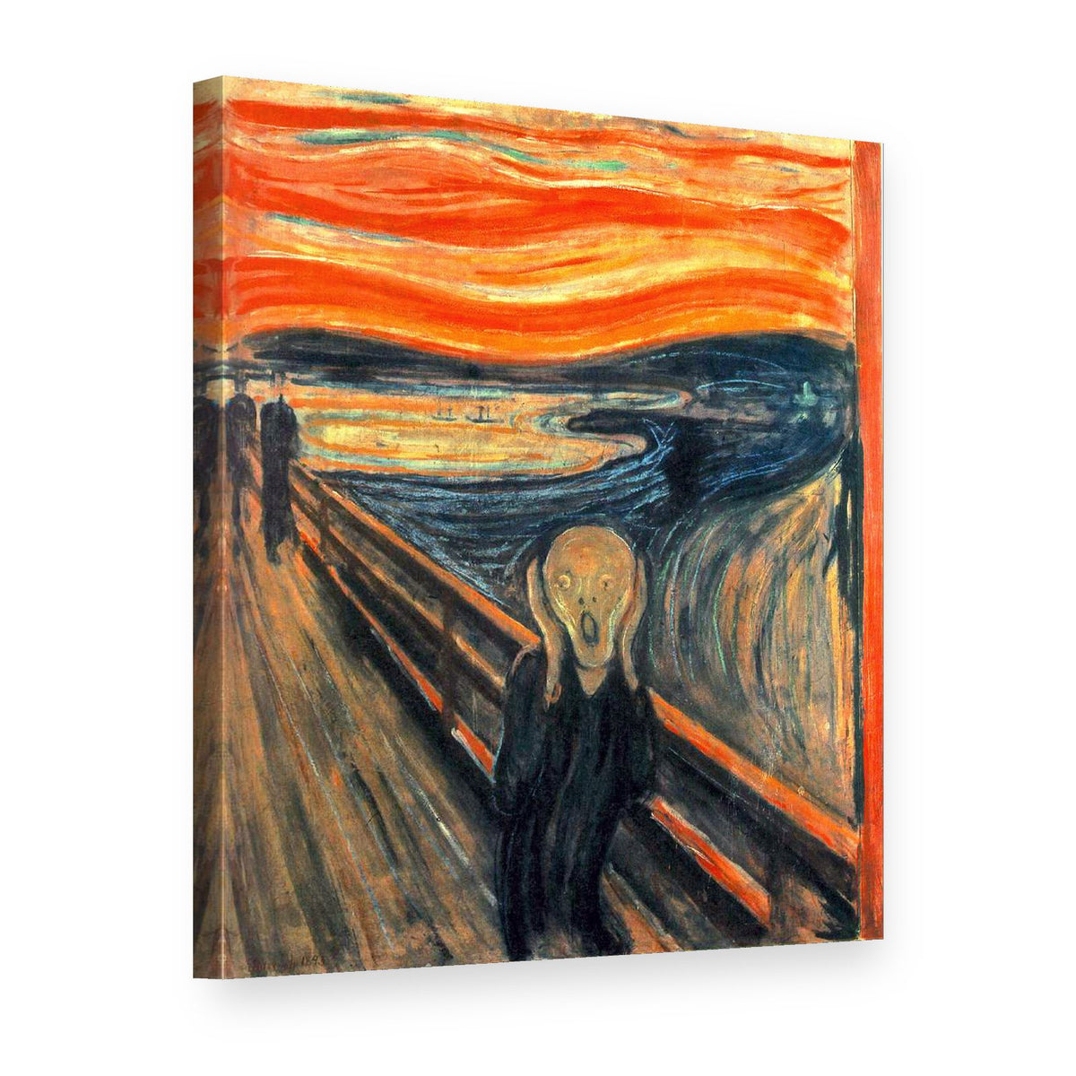 Slika na platnu Krik – Edvard Munch, 3D prikaz