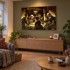Slika na platnu Krumpirojedi – Vincent van Gogh u dnevnom boravku