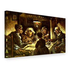 Slika na platnu Krumpirojedi – Vincent van Gogh, 3D prikaz