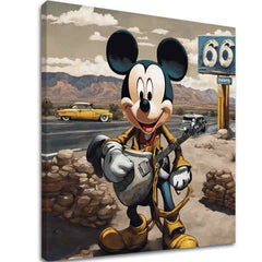 Slika na platnu - Mickey Mouse Country Singer - slika 2