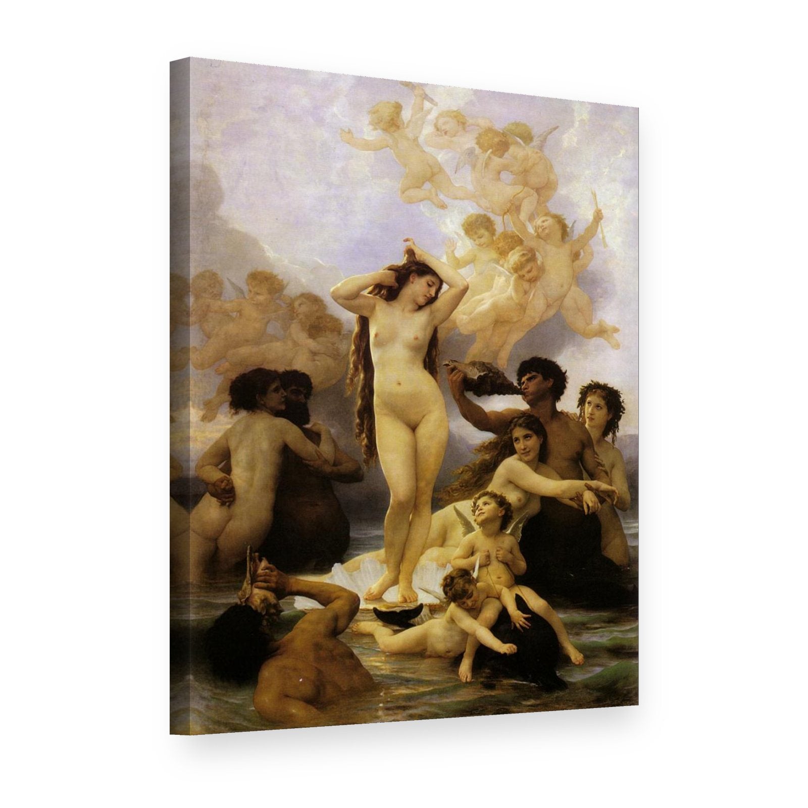 Slika na platnu Rođenje Venere – William Bouguereau, 3D prikaz
