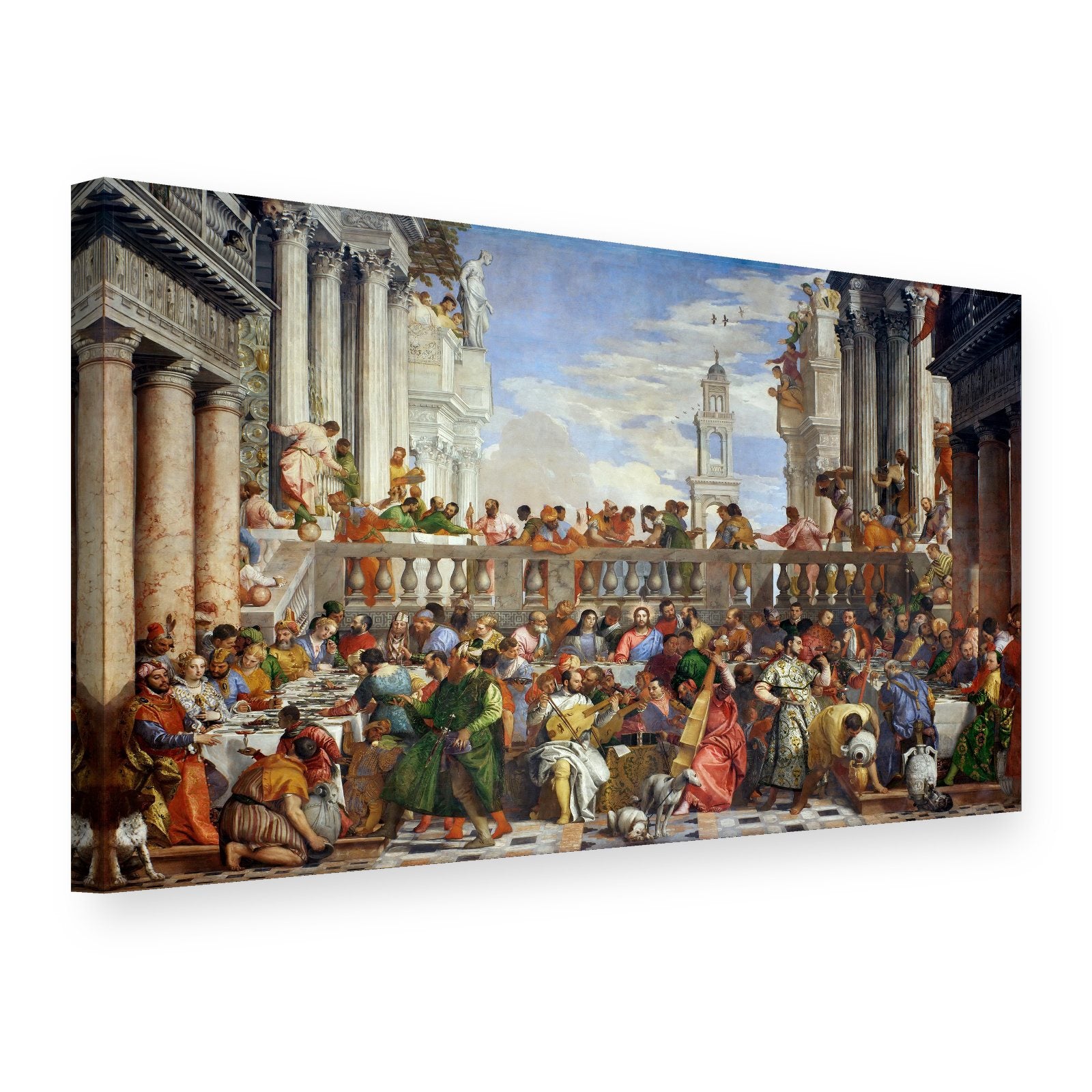 Slika na platnu Svadba u Kani – Paolo Veronese, 3D prikaz