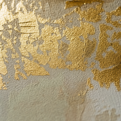 Detaljan prikaz teksture i impasto reljefa ručno nanesenih akrilnih boja na površini slike Posljednje večere.