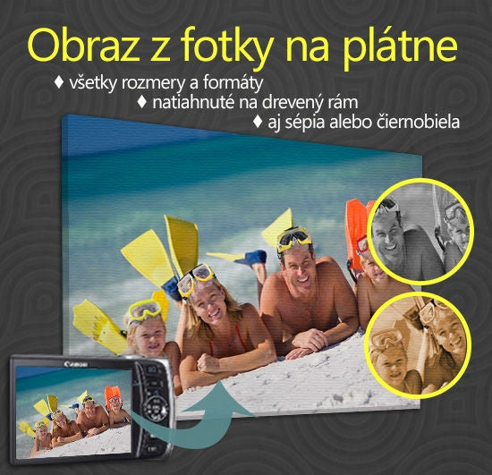 Slika na platnu s motivom obitelj s opremom za ronjenje na plaži – 3D prikaz platna s vidljivim drvenim okvirom, Papilora.