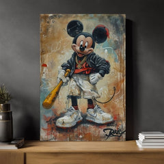 Slika STREET MICKEY na platnu | dovršeno rukom umjetnika - slika 3