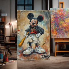 Slika STREET MICKEY na platnu | dovršeno rukom umjetnika - slika 4