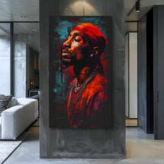 Slika TUPAC SHAKUR - Ikona iza mikrofona | dovršeno rukom umjetnika - slika 3