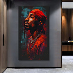 Slika TUPAC SHAKUR - Ikona iza mikrofona | dovršeno rukom umjetnika