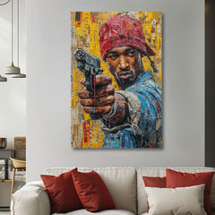 Slika TUPAC SHAKUR - Rap gangster | dovršeno rukom umjetnika