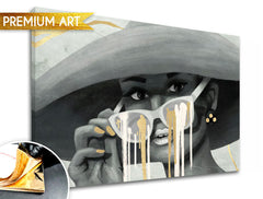 Slike na platnu PREMIUM ART | Žena sa šeširom - slika 2