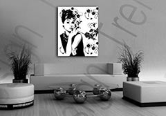 Ručno oslikana POP Art slika Popust -15% Audrey Hepburn ah4 | različite veličine