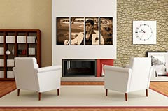 Ručno oslikana POP Art slika HAVANA - AL PACINO 4 dijela al17 | različite veličine