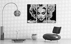 Ručno oslikana POP Art slika MADONNA od 3 dijela ma2 | različite veličine