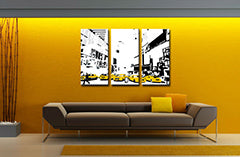Ručno oslikana POP Art slika NEW YORK 3 dijela 0107 nyc | različite veličine