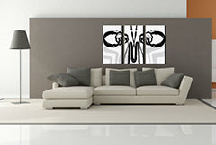 Ručno oslikana POP Art slika DJ 3 dijela dj4 | različite veličine