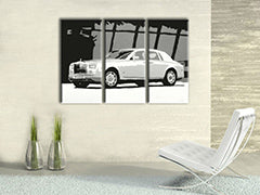 Ručno oslikana POP Art slika BENTLEY, savijena od 3 dijela | različite veličine