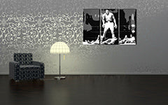 Ručno oslikana POP Art slika Muhamad Ali od 3 dijela ali2 | različite veličine