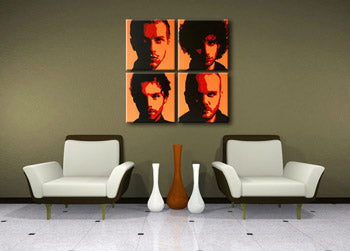 Ručno oslikana POP Art slika Coldplay 4 komada cp2 | različite veličine