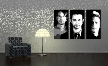 Ručno oslikana POP Art slika Depeche Modea 3 dijela 000 dep | različite veličine