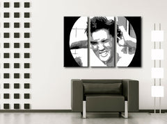 Ručno oslikana POP Art slika ELVIS 3 dijela el2